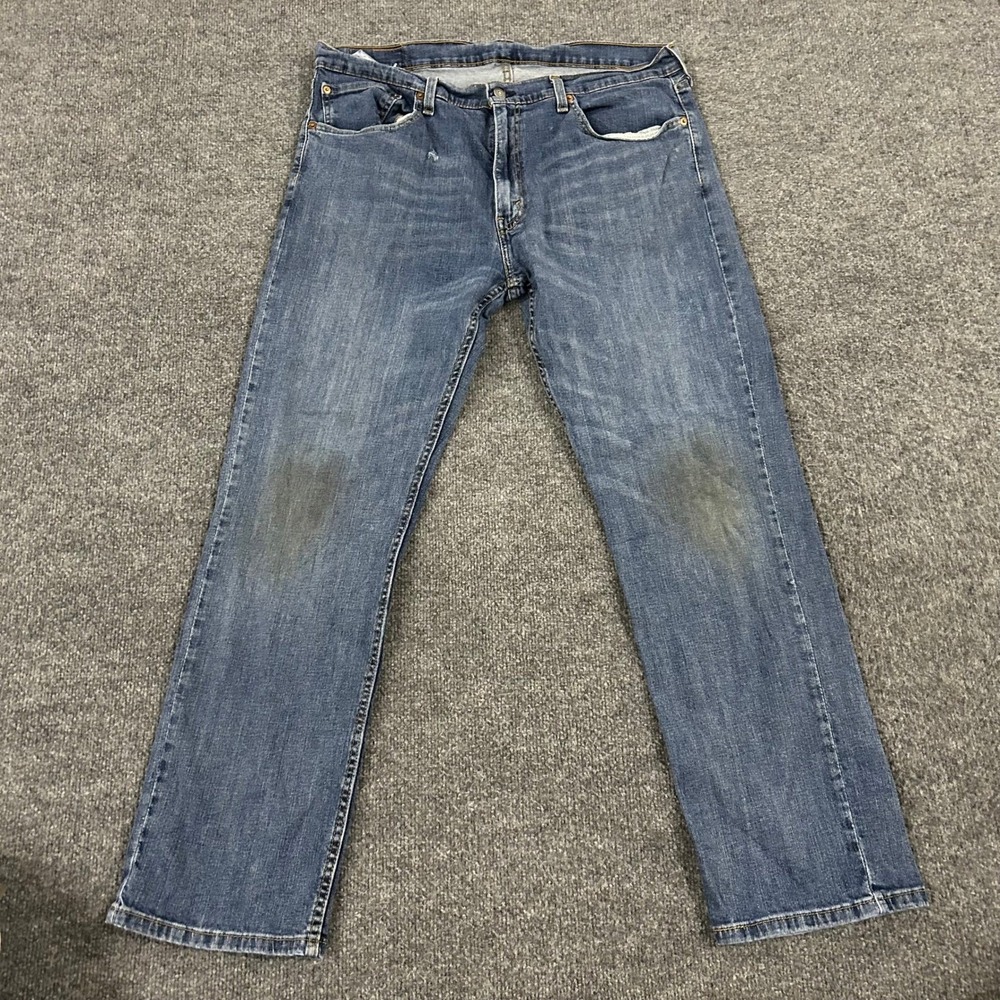 Levi's Jeans Mens Size 36x32 Blue 559 Relaxed Straight Leg Stretch Denim Good